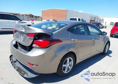 2016 Hyundai Elantra Se from USA, damaged, VIN 5NPDH4AE0GH686307